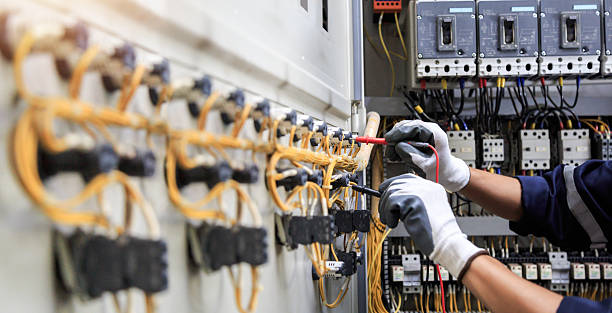 Professional Electrician technician working in Cross Roads, TX